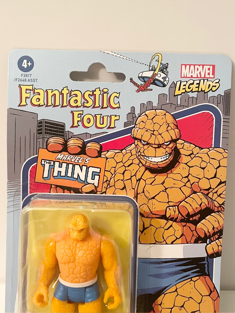 Marvel Legends Retro Fantastic Four The Thing 3.75" Action Figure Kenner - Picture 6 of 16